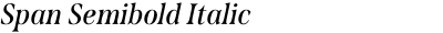 Span Semibold Italic